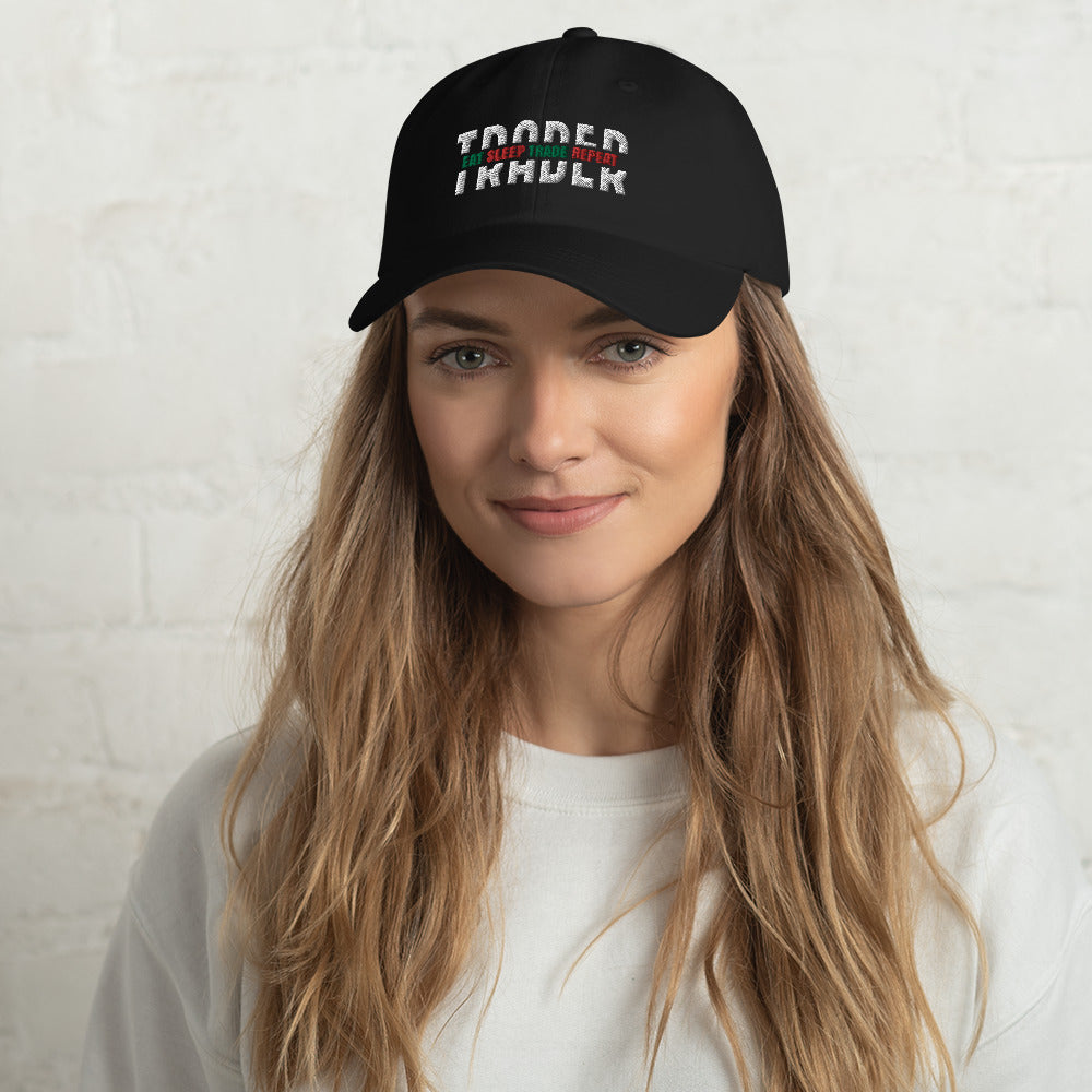 Baseball hat: "Trader"